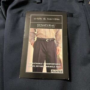 🎄SALE NEW Men’s Croft & Barrow Navy Dress Pants  34” waist, 
29” long. NWT